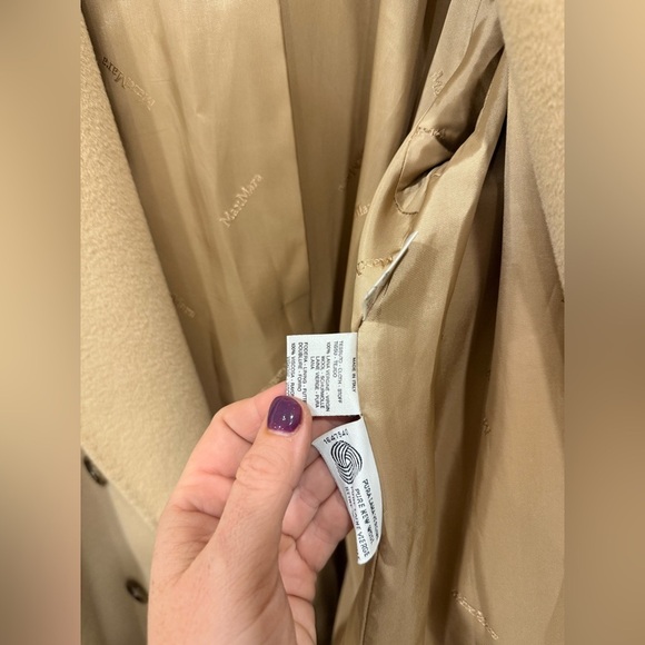 MaxMara 100% Wool Double Breasted Coat, US 12 - Picture 11 of 13